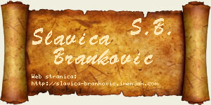 Slavica Branković vizit kartica